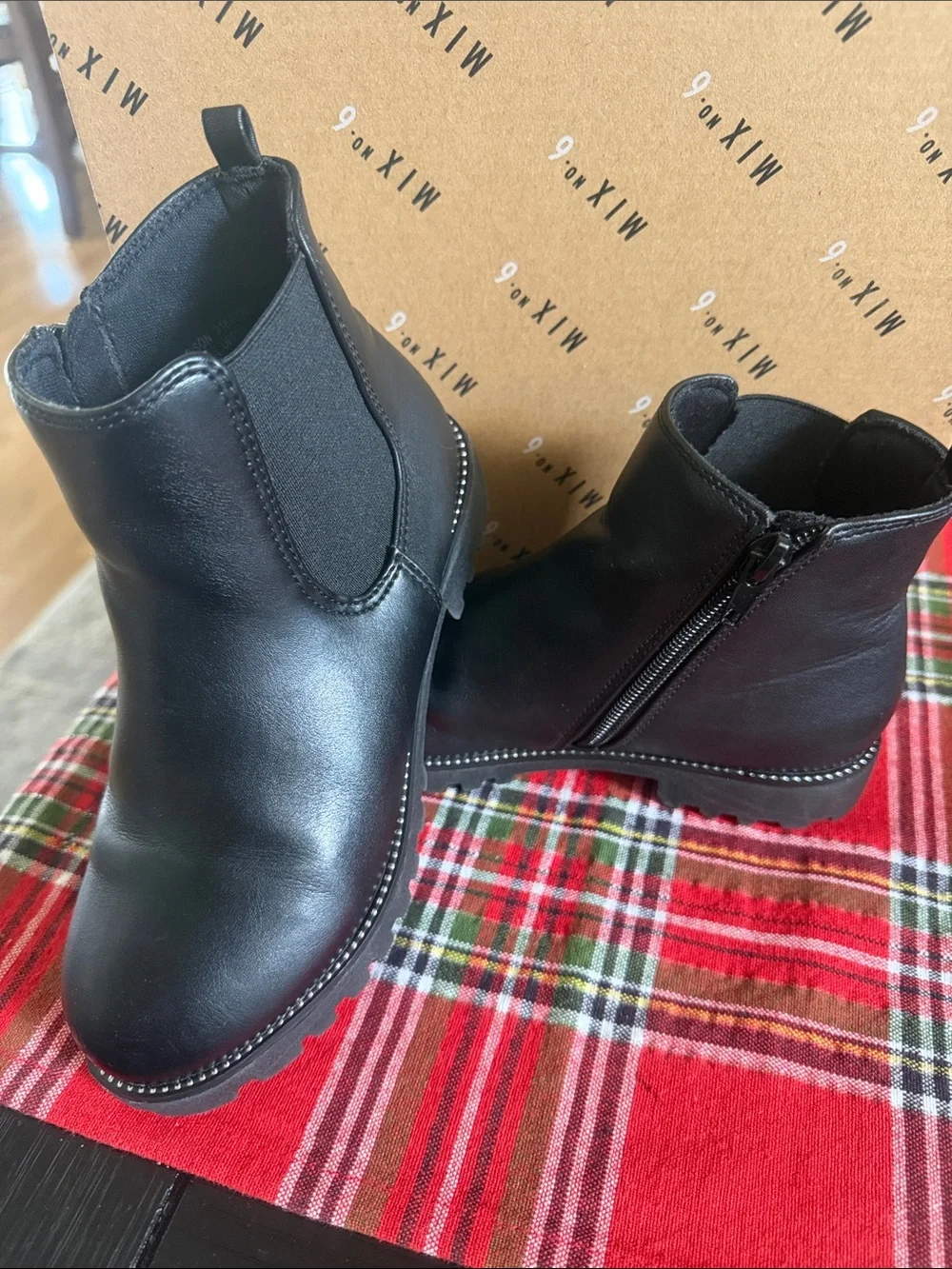 Mix No. 6 Black Kids Chelsea Zip Boot